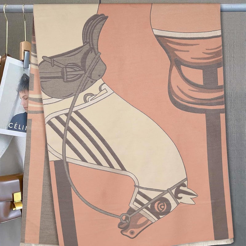 EXTREE Scarfs for Women Pashmina Silky Shawl Wrap for Evening Dressing Blanket Open Front Poncho Cape - Image 4